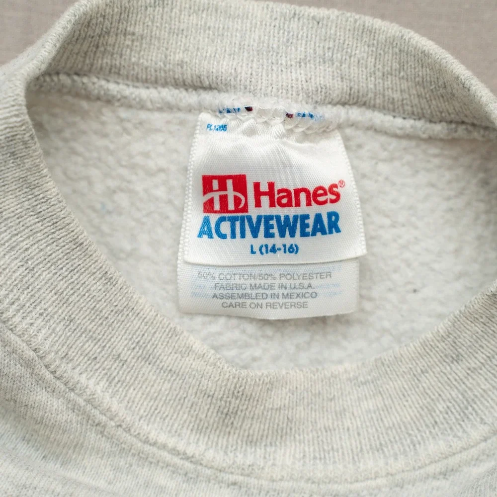 Vintage 90s Property Of Alcatraz Reject Too Cute Sweatshirt Hanes Youth Large